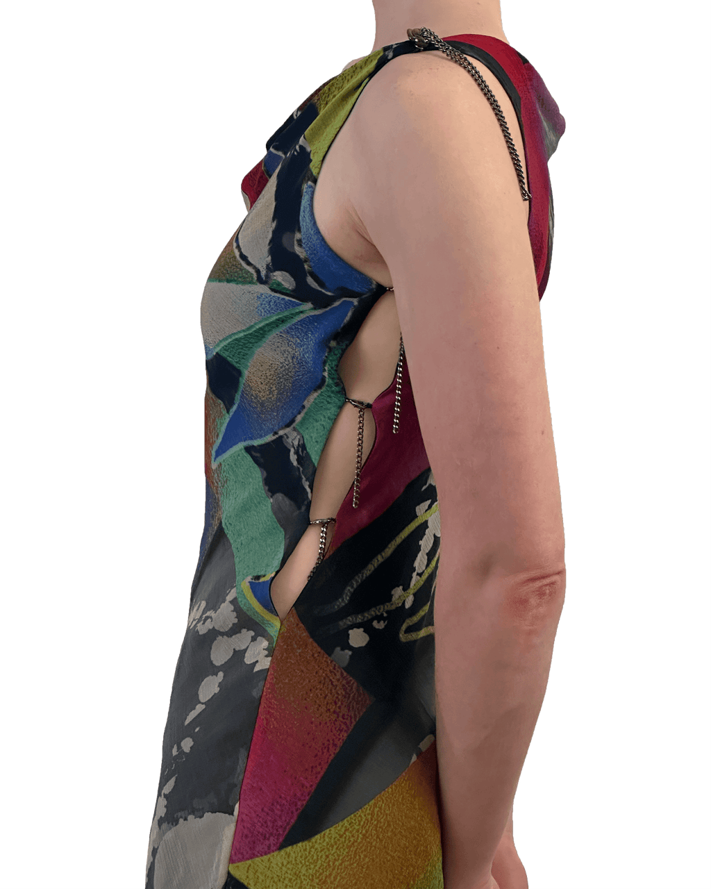 Sari Cowl Dress