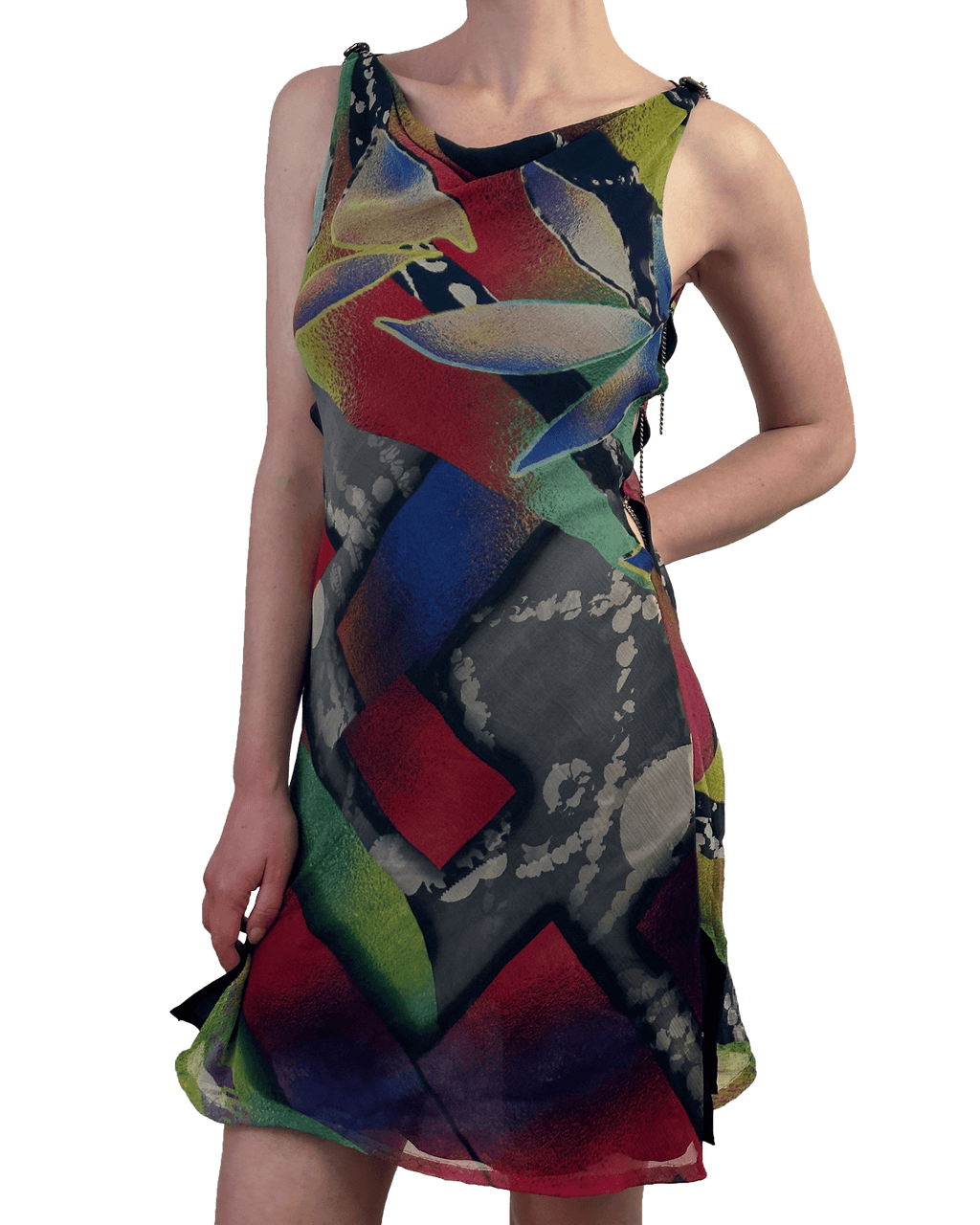 Sari Cowl Dress