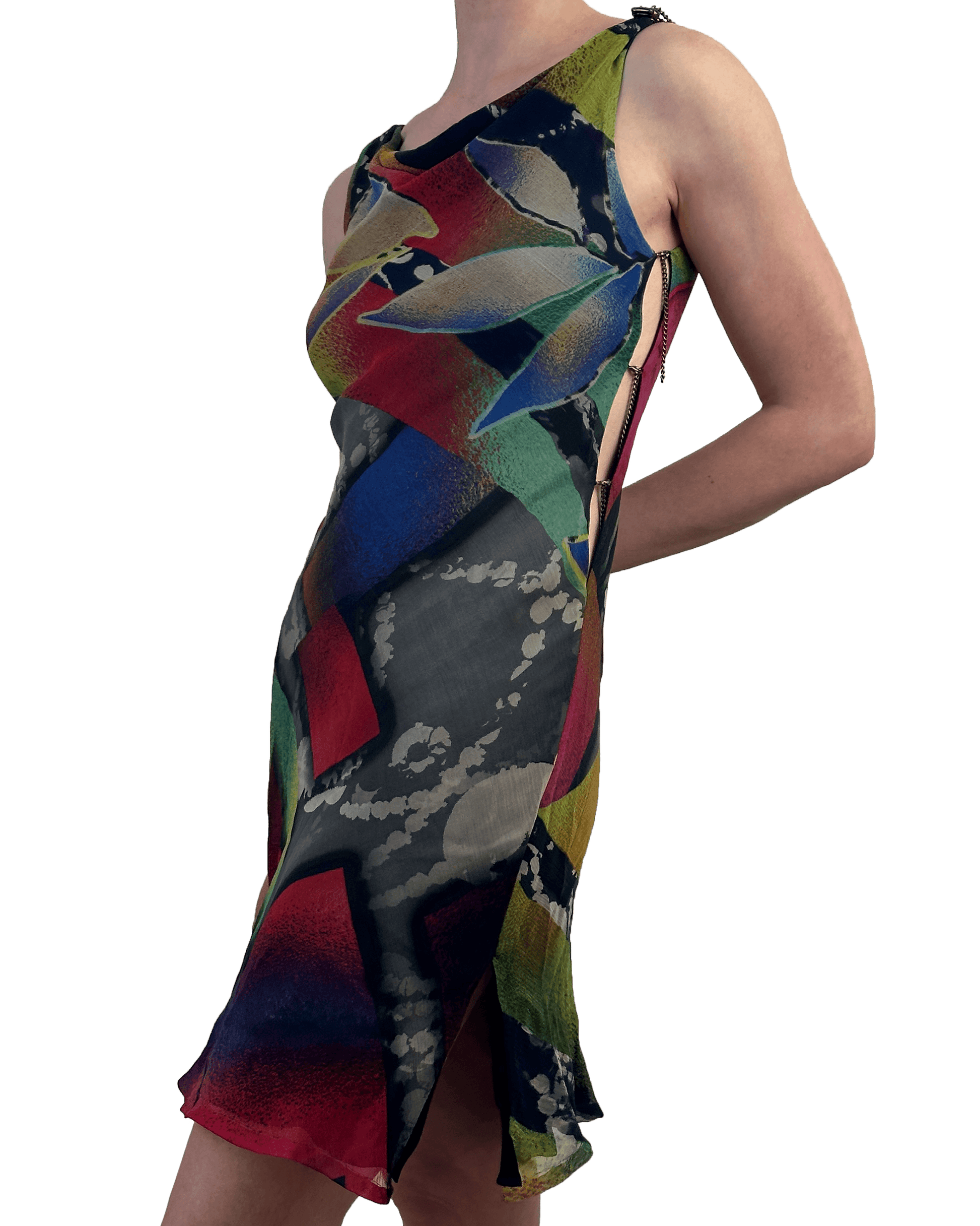 Sari Cowl Dress