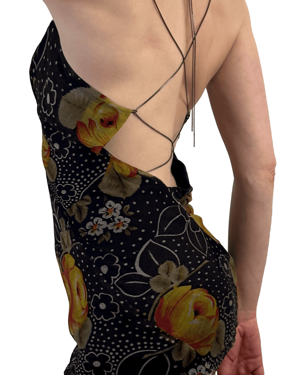 Sari Mini Dress - Dark Floral