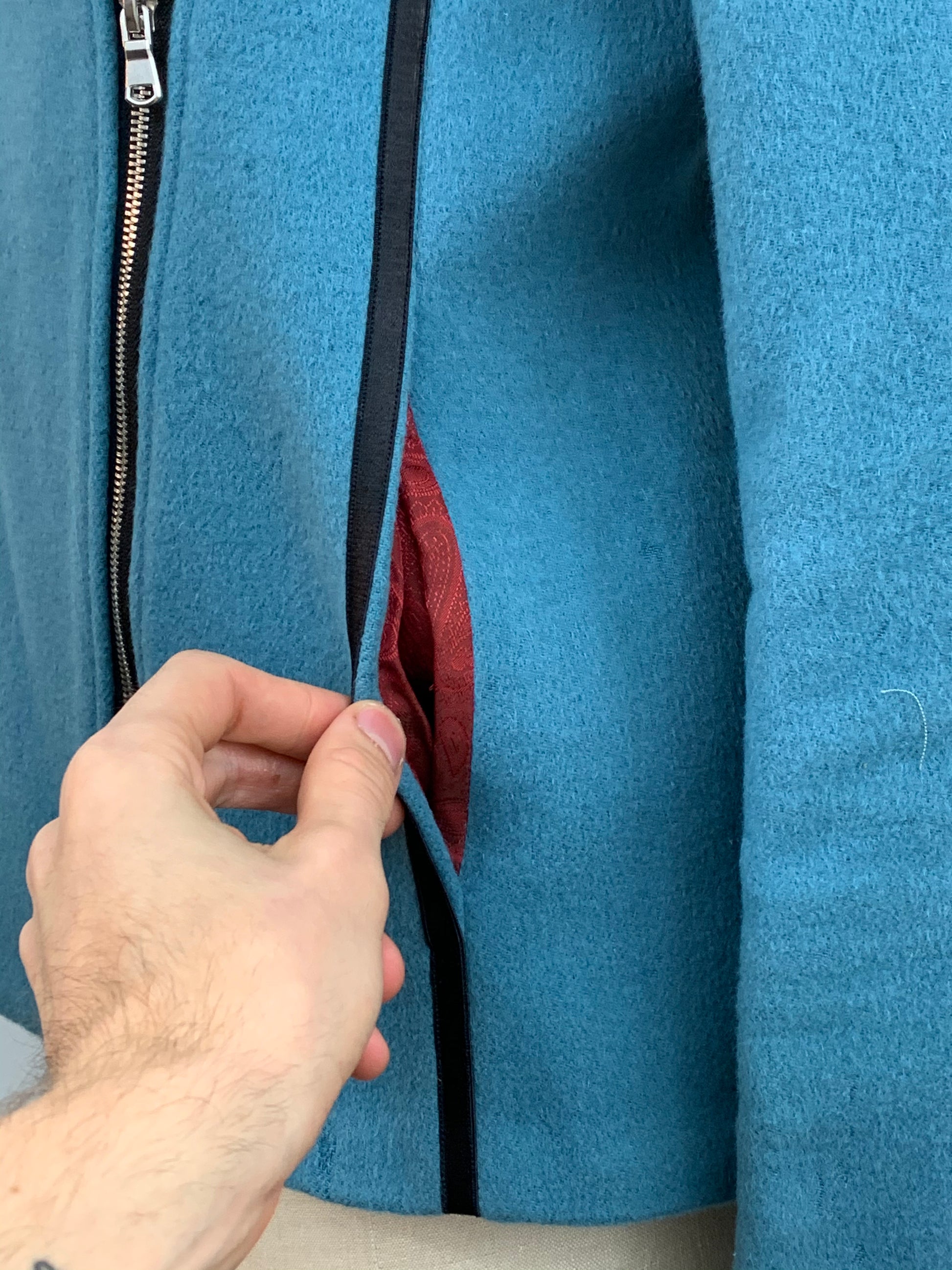 Asymmetrical Cashmere Coat